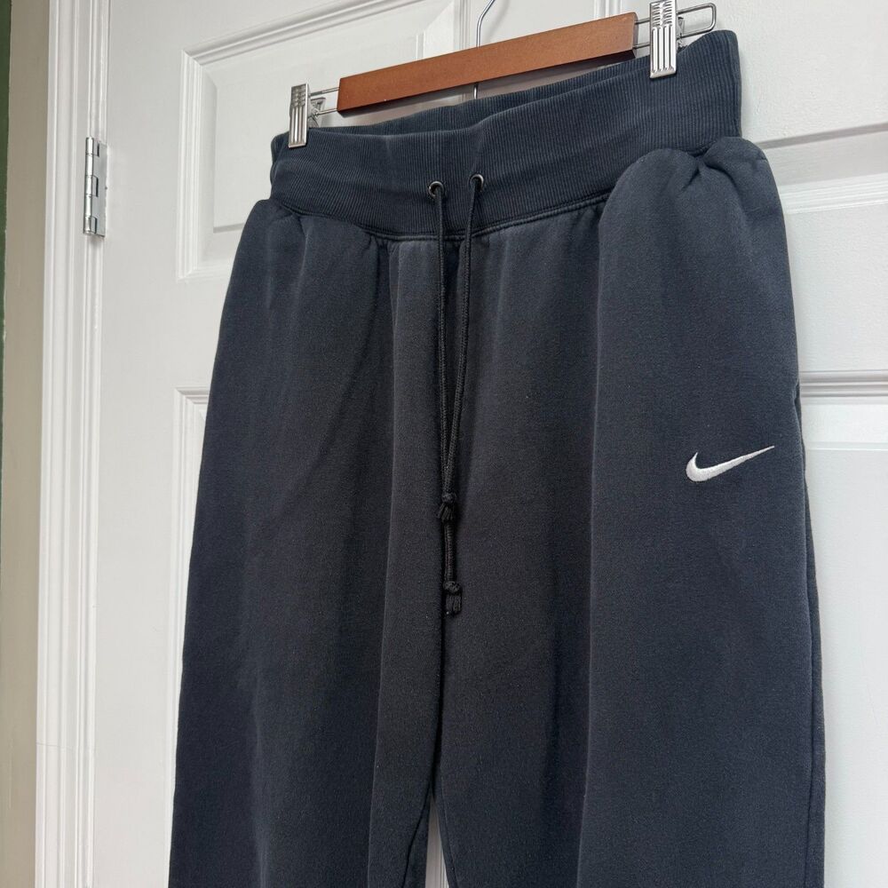 Nike Sportswear Phoenix Fleece High-Waisted Joggers Womens Size M Black DQ5887-0 - Picture 4 of 10